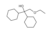 2-ethoxy-1,1-dicyclohexyl-ethanol Structure