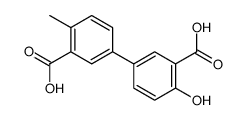 4-hydroxy-4'-methyl-biphenyl-3,3'-dicarboxylic acid结构式