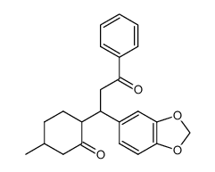 3-benzo[1,3]dioxol-5-yl-3-(4-methyl-2-oxo-cyclohexyl)-1-phenyl-propan-1-one Structure