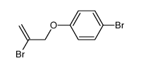 (2-bromo-allyl)-(4-bromo-phenyl)-ether结构式
