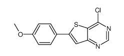4-Chloro-6-(4-methoxyphenyl)thieno[3,2-d]pyrimidine Structure