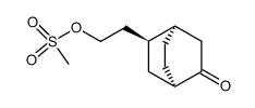 2-((1R,2S,4R)-5-oxobicyclo[2.2.2]octan-2-yl)ethyl methanesulfonate结构式