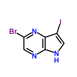 2-溴-7-碘-5H-吡咯并[2,3-B]吡嗪图片