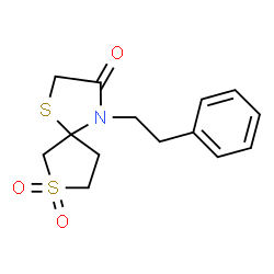4-(2-phenylethyl)-1,7$l^{6}-dithia-4-azaspiro[4.4]nonane-3,7,7-trione Structure