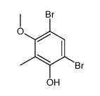 4,6-dibromo-3-methoxy-2-methylphenol结构式