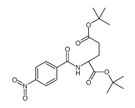 ditert-butyl (2S)-2-[(4-nitrobenzoyl)amino]pentanedioate Structure
