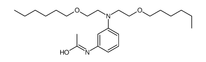 N-[3-[bis(2-hexoxyethyl)amino]phenyl]acetamide结构式