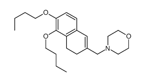 4-[(5,6-dibutoxy-3,4-dihydronaphthalen-2-yl)methyl]morpholine结构式