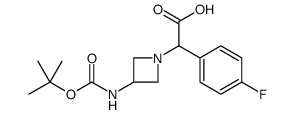 (3-TERT-BUTOXYCARBONYLAMINO-AZETIDIN-1-YL)-(4-FLUORO-PHENYL)-ACETIC ACID picture