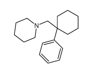 1-[(1-phenylcyclohexyl)methyl]piperidine结构式