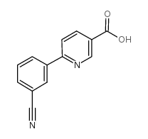 6-(3-CYANOPHENYL)NICOTINIC ACID structure