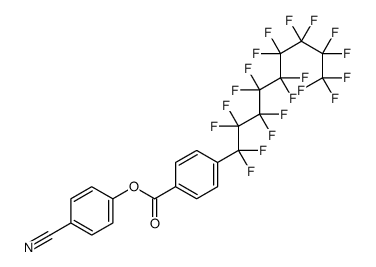 (4-cyanophenyl) 4-(1,1,2,2,3,3,4,4,5,5,6,6,7,7,8,8,9,9,9-nonadecafluorononyl)benzoate结构式