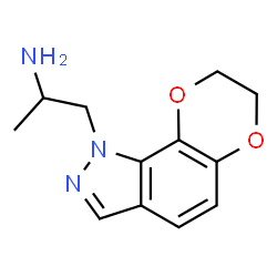 1H-[1,4]Dioxino[2,3-g]indazole-1-ethanamine,7,8-dihydro--alpha--methyl- Structure