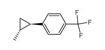 trans-1-methyl-2-(4-(trifluoromethyl)phenyl)cyclopropane Structure