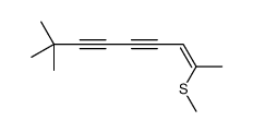 8,8-dimethyl-2-methylsulfanylnon-2-en-4,6-diyne结构式