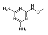 1,3,5-Triazin-2(1H)-one,4,6-diamino-,O-methyloxime(9CI) structure