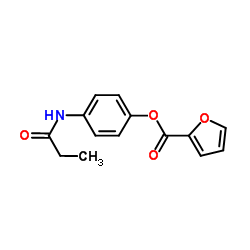 4-(Propionylamino)phenyl 2-furoate结构式