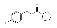 CYCLOPENTYL 2-(4-FLUOROPHENYL)ETHYL KETONE结构式