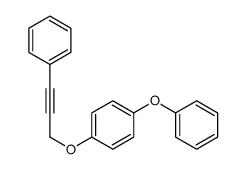 1-phenoxy-4-(3-phenylprop-2-ynoxy)benzene结构式