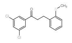 3',5'-DICHLORO-3-(2-THIOMETHYLPHENYL)PROPIOPHENONE结构式