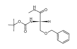 O-benzyl-N-(t-butoxycarbonyl)serine methylamide Structure