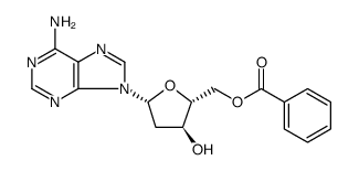 Adenosine, 2'-deoxy-, 5'-benzoate结构式