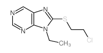 8-(2-chloroethylsulfanyl)-9-ethyl-purine结构式