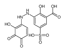 2-hydroxy-3-[2-(2-hydroxy-3,4-dioxocyclohexa-1,5-dien-1-yl)hydrazinyl]-5-sulfobenzoic acid结构式