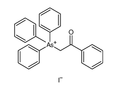 Arsonium, (2-oxo-2-phenylethyl)triphenyl-, iodide (1:1) Structure