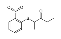 3-Pentanone, 2-[(2-nitrophenyl)thio] Structure