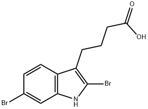 4-(2,6-Dibromo-1H-indol-3-yl)butanoic acid structure