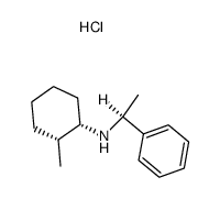 ((1S,2R)-2-Methyl-cyclohexyl)-((S)-1-phenyl-ethyl)-amine; hydrochloride Structure