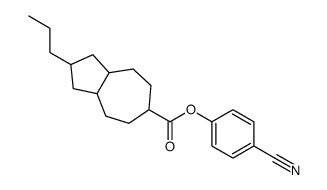 (4-cyanophenyl) 2-propyl-1,2,3,3a,4,5,6,7,8,8a-decahydroazulene-6-carboxylate结构式
