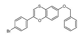 2-(4-bromophenyl)-6-phenylmethoxy-1,4-benzoxathiine Structure