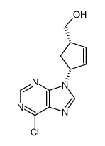 (1α,4α)-4-(6-Chloro-9H-purin-9-yl)-2-cyclopentenyl-carbinol Structure