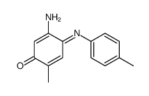 5-amino-2-methyl-4-(4-methylphenyl)iminocyclohexa-2,5-dien-1-one结构式