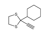 2-cyclohexyl-2-ethynyl-1,3-dithiolane Structure