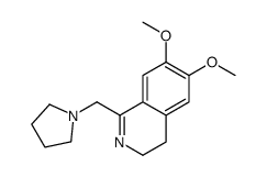 6,7-dimethoxy-1-(pyrrolidin-1-ylmethyl)-3,4-dihydroisoquinoline结构式