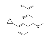 8-cyclopropyl-4-methoxyquinoline-2-carboxylic acid结构式