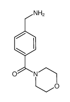 (4-(aminomethyl)phenyl)(morpholino)methanone结构式
