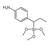 4-(1-trimethoxysilylpropyl)aniline Structure
