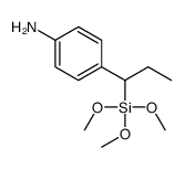 4-(1-trimethoxysilylpropyl)aniline结构式