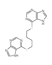 Purine,6,6'-(tetramethylenedithio)di- (7CI) structure