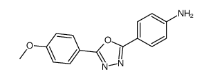 4-[5-(4-methoxyphenyl)-1,3,4-oxadiazol-2-yl]aniline结构式