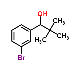 1-(3-Bromophenyl)-2,2-dimethyl-1-propanol Structure