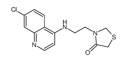 3-[2-[(7-chloroquinolin-4-yl)amino]ethyl]-1,3-thiazolidin-4-one结构式