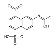 6-acetamido-4-nitronaphthalene-1-sulfonic acid结构式