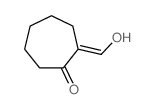 (2E)-2-(hydroxymethylidene)cycloheptan-1-one结构式