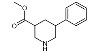 5-phenylpiperidine-3-carboxylic acid methyl ester结构式