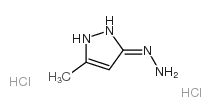 1,2-dihydro-5-methyl-3H-pyrazol-3-one hydrazone dihydrochloride Structure